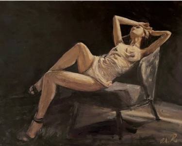 Original Figurative Erotic Paintings by William Oxer