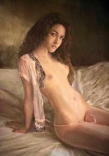 Print of Figurative Nude Paintings by William Oxer FRSA