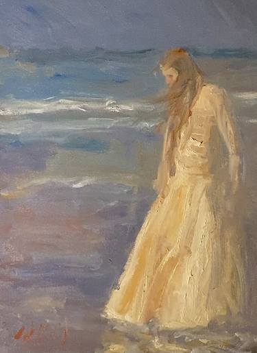 Original Impressionism Beach Paintings by William Oxer FRSA