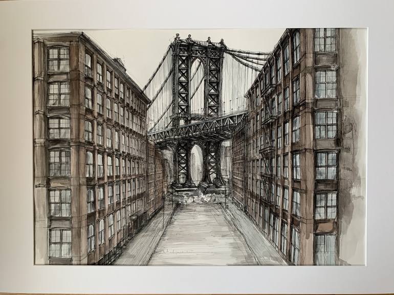 bridge drawing perspective