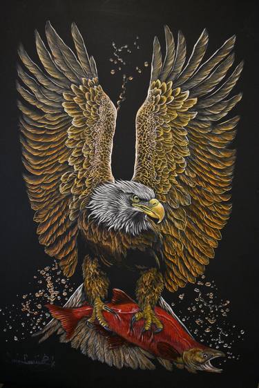 Original Figurative Animal Mixed Media by Saeid Gholibeik