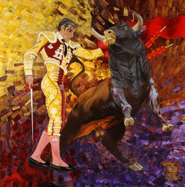 Bullfighter and Bull thumb