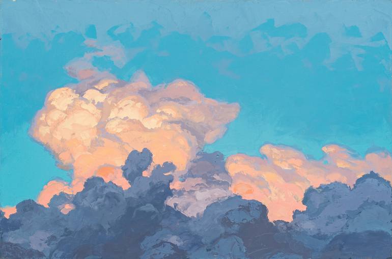 Clouds Painting By Daniil Mikhailov Saatchi Art