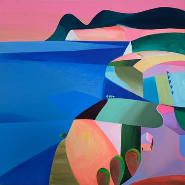 Original Abstract Landscape Paintings by cinzia battistel