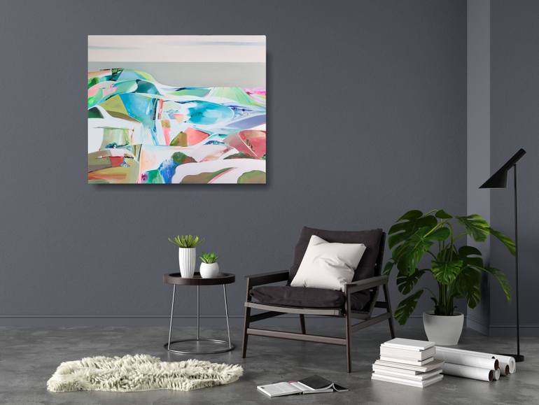 Original Abstract Landscape Painting by Cinzia Battistel