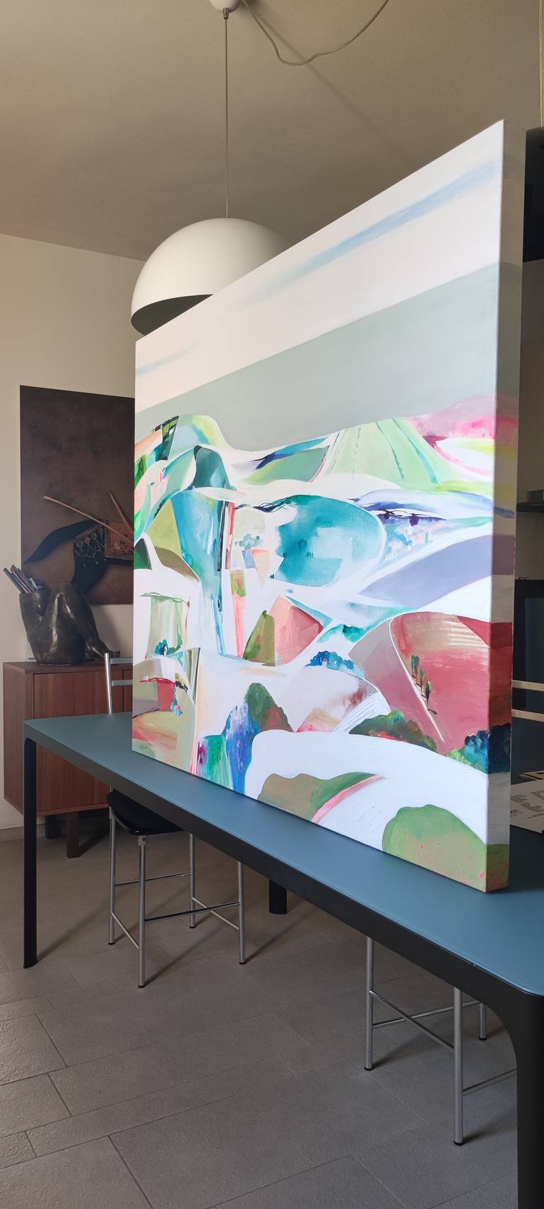 Original Abstract Landscape Painting by Cinzia Battistel