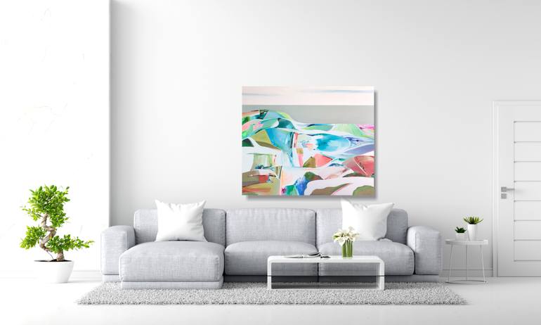 Original Abstract Landscape Painting by Cinzia Battistel