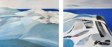 Original Abstract Landscape Paintings by cinzia battistel