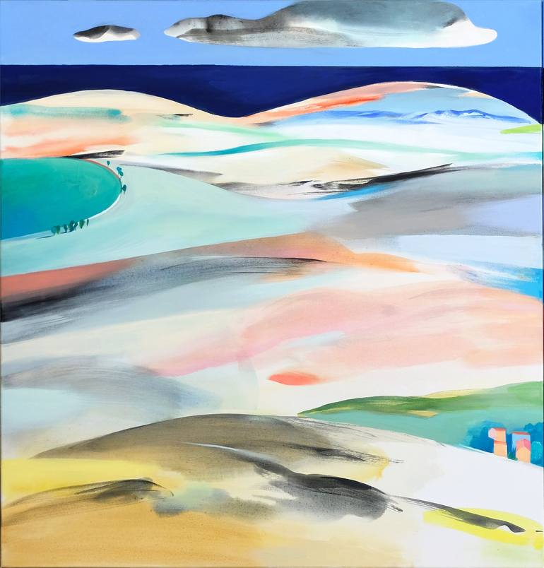 Original Abstract Landscape Paintings by Cinzia Battistel
