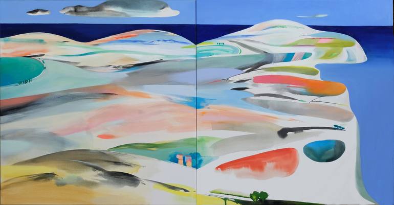Original Abstract Landscape Paintings by Cinzia Battistel
