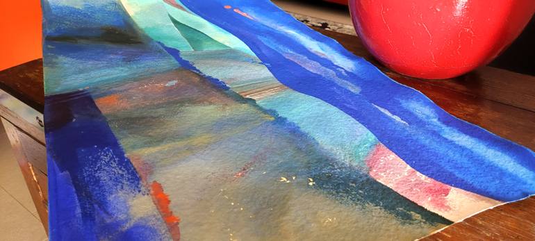 Original Abstract Landscape Painting by Cinzia Battistel