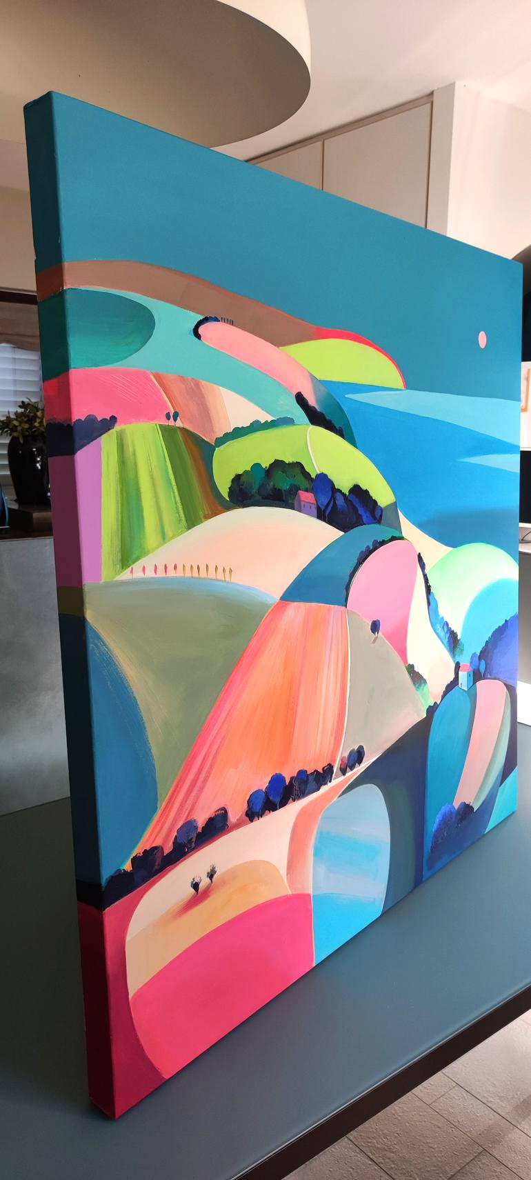 Original Abstract Landscape Painting by Cinzia Battistel