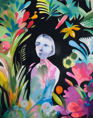 Original Figurative Women Paintings by Cinzia Battistel