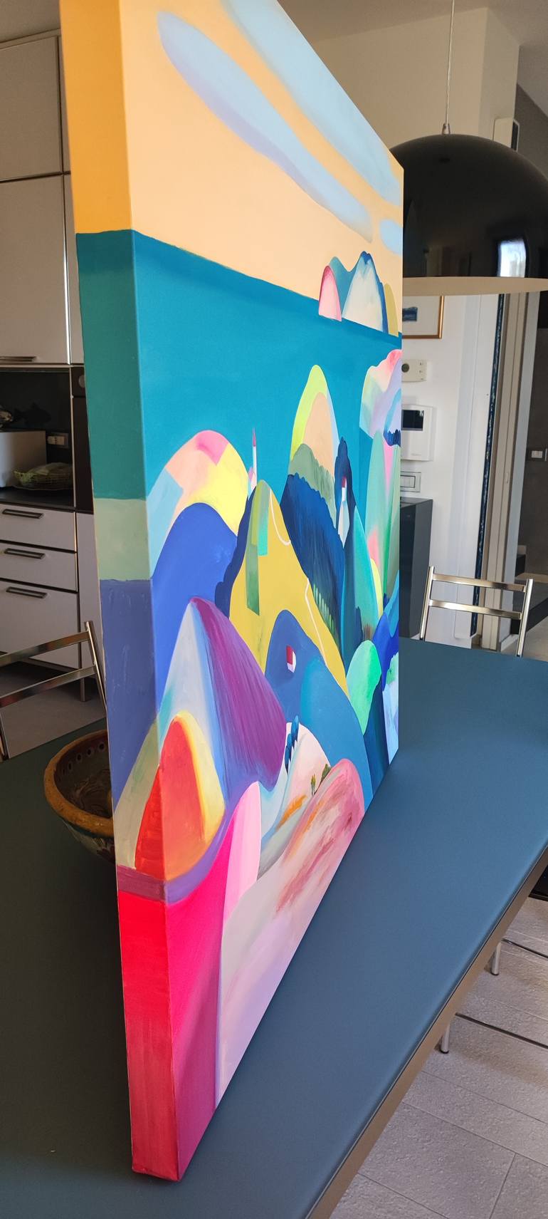 Original Abstract Landscape Painting by Cinzia Battistel