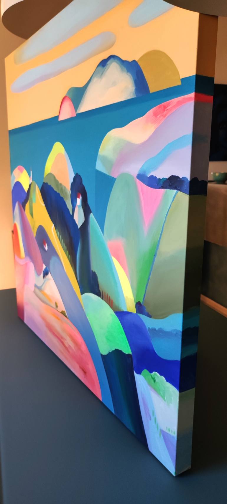 Original Abstract Landscape Painting by Cinzia Battistel