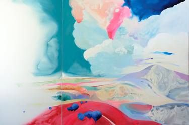 Original Abstract Landscape Painting by Cinzia Battistel