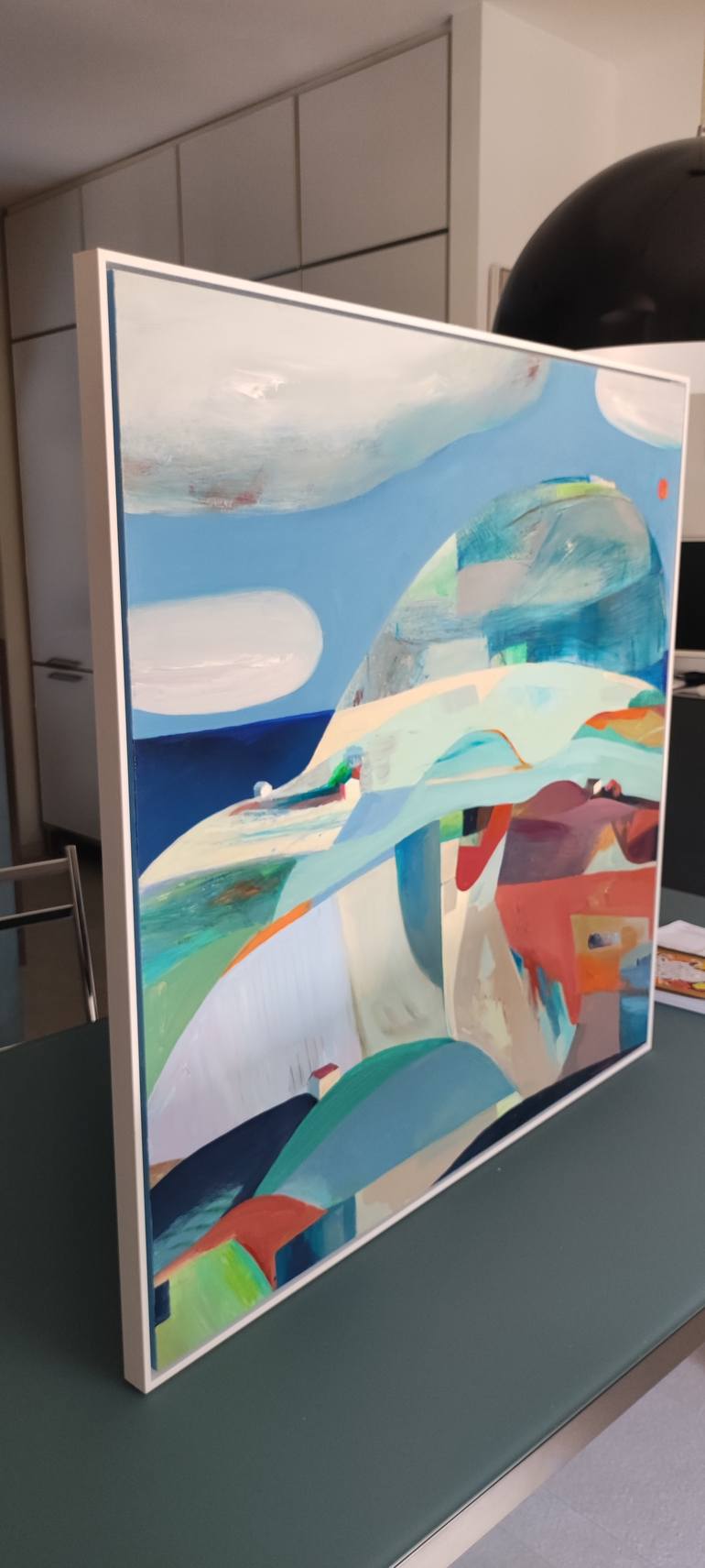 Original Cubism Abstract Painting by Cinzia Battistel