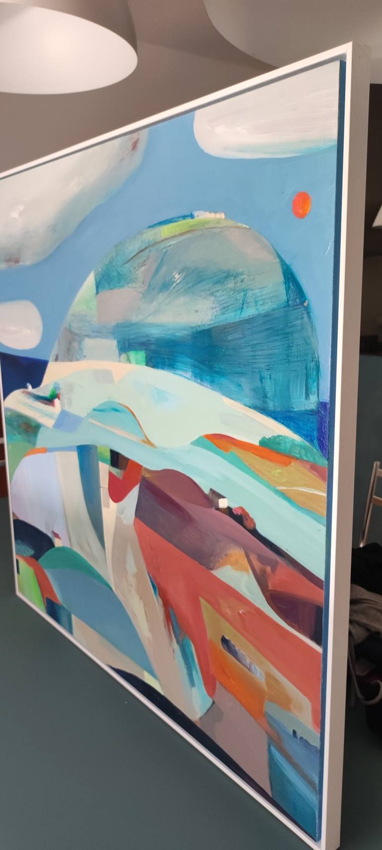 Original Cubism Abstract Painting by Cinzia Battistel