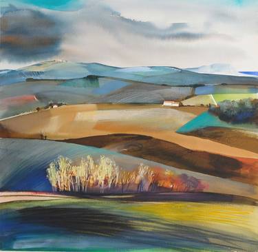 Print of Figurative Landscape Paintings by cinzia battistel