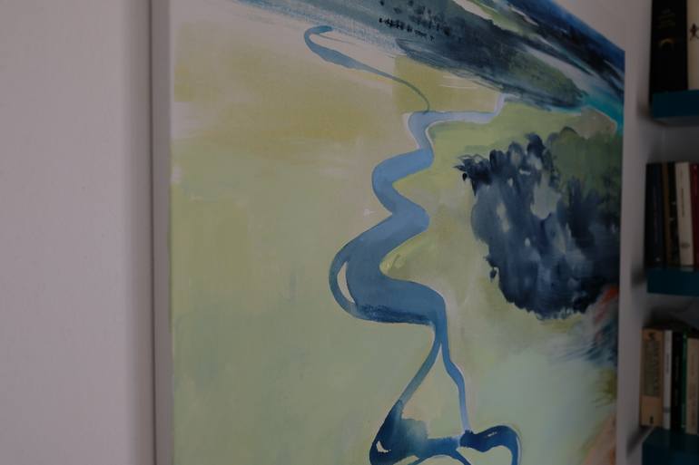 Original Abstract Landscape Painting by Cinzia Battistel