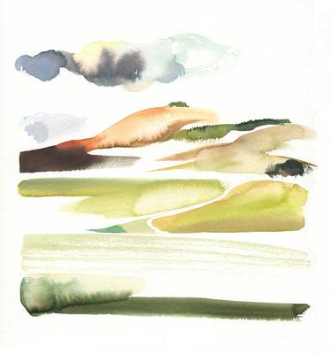 Print of Abstract Landscape Paintings by cinzia battistel