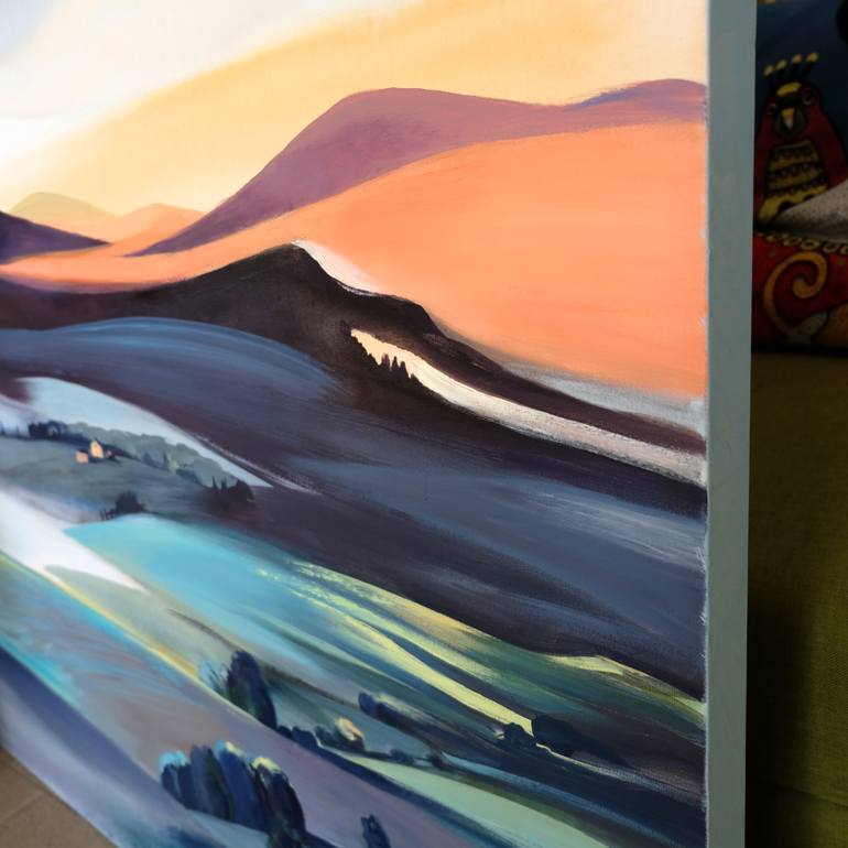Original Abstract Landscape Painting by Cinzia Battistel