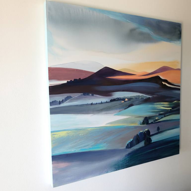 Original Abstract Landscape Painting by Cinzia Battistel