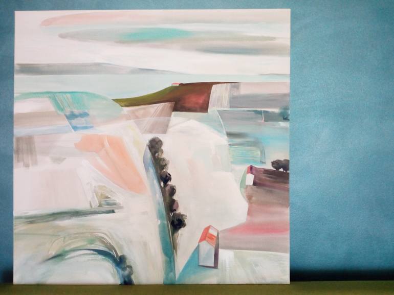 Original Abstract Landscape Painting by Cinzia Battistel