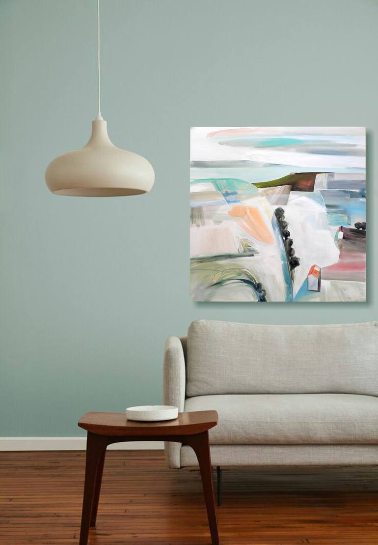 Original Abstract Landscape Painting by cinzia battistel