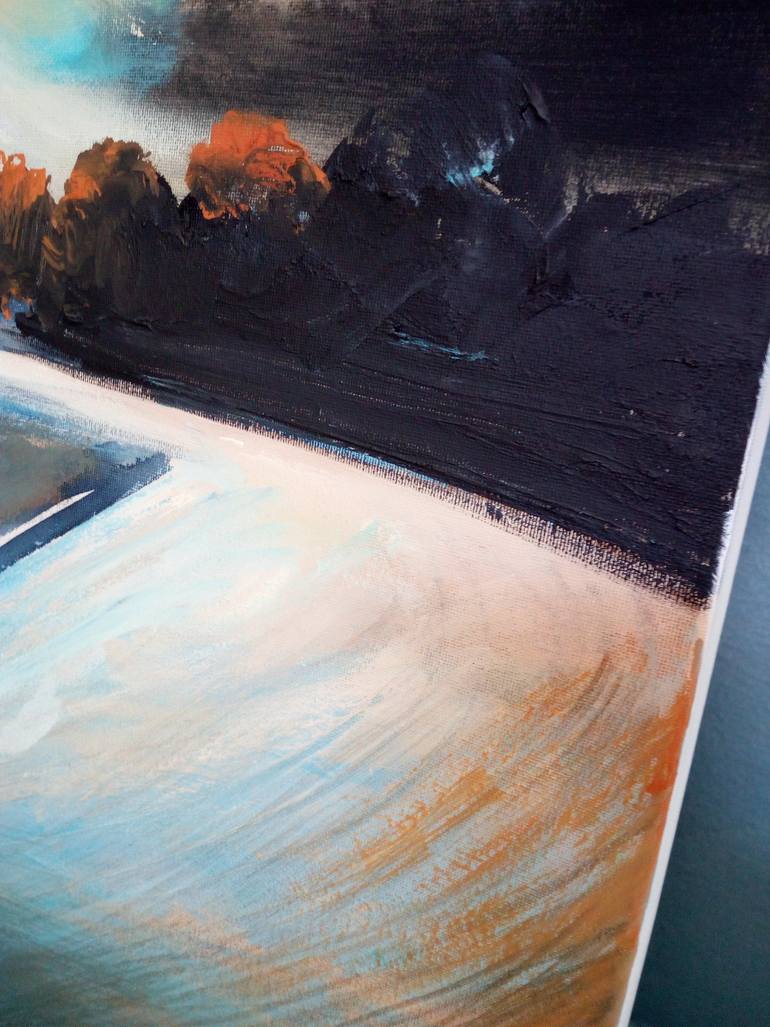 Original Abstract Landscape Painting by Cinzia Battistel