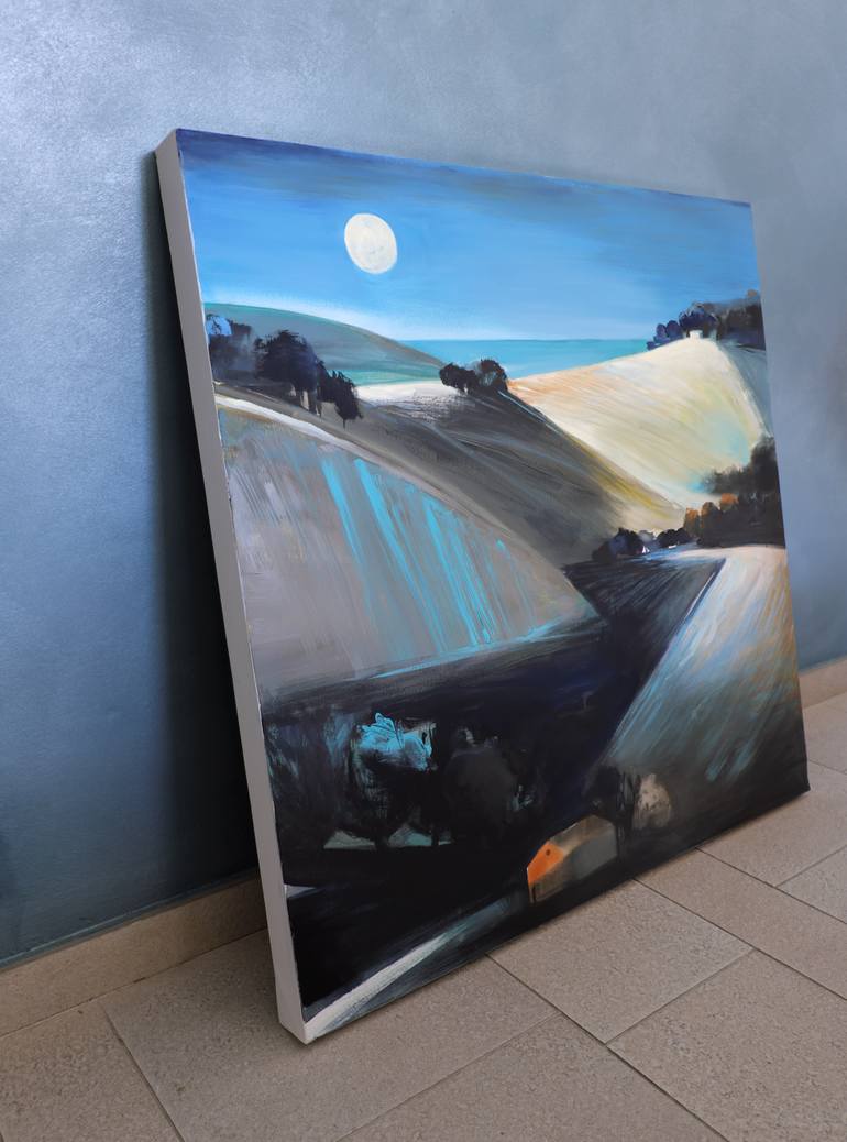 Original Abstract Landscape Painting by Cinzia Battistel