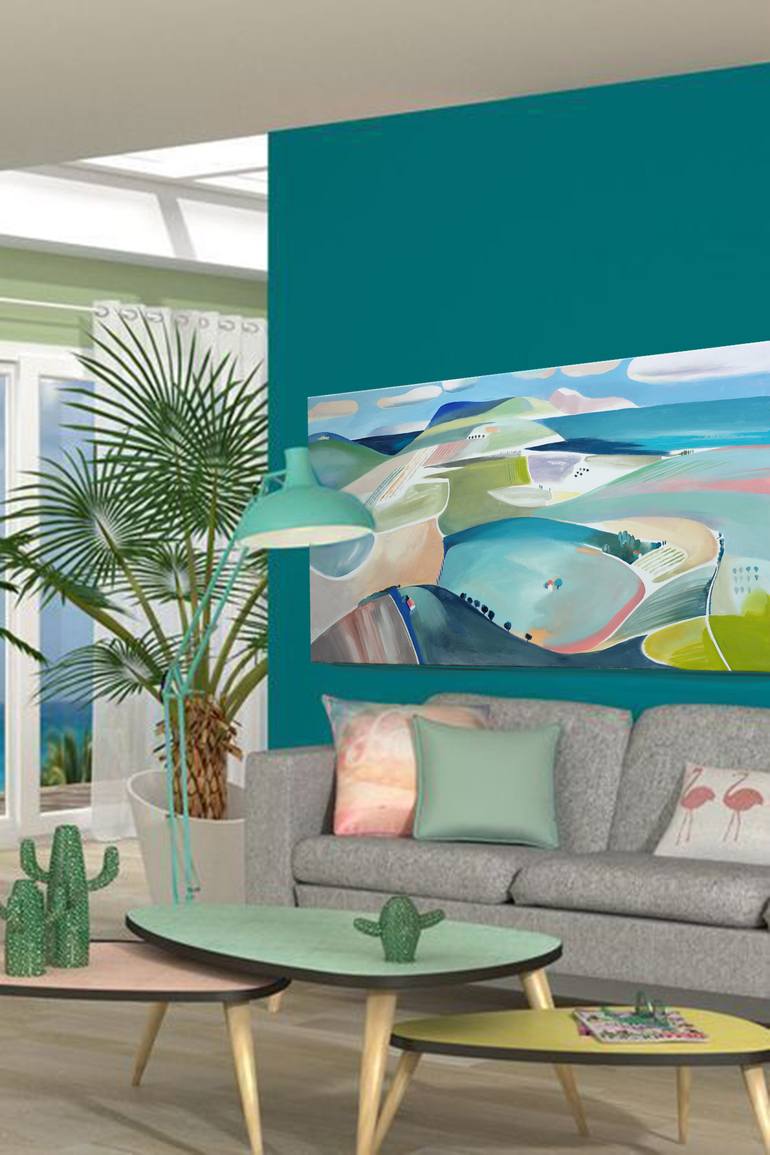 Original Illustration Abstract Painting by Cinzia Battistel