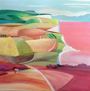 Saatchi Art Artist cinzia battistel; Painting, “traveling on the Italian coast I will come to you in Milan” #art