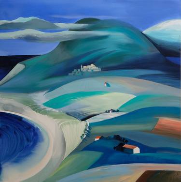 Saatchi Art Artist cinzia battistel; Painting, “shaping Italy in a dream” #art