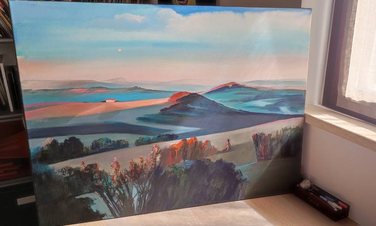 Original Figurative Landscape Painting by Cinzia Battistel