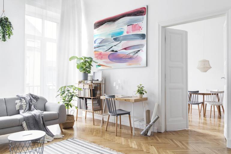 Original Minimalism Abstract Painting by Cinzia Battistel