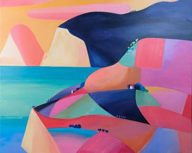 Print of Abstract Landscape Paintings by cinzia battistel