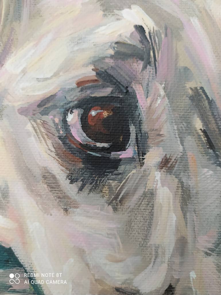 Original Impressionism Dogs Painting by Olga Ivanenko