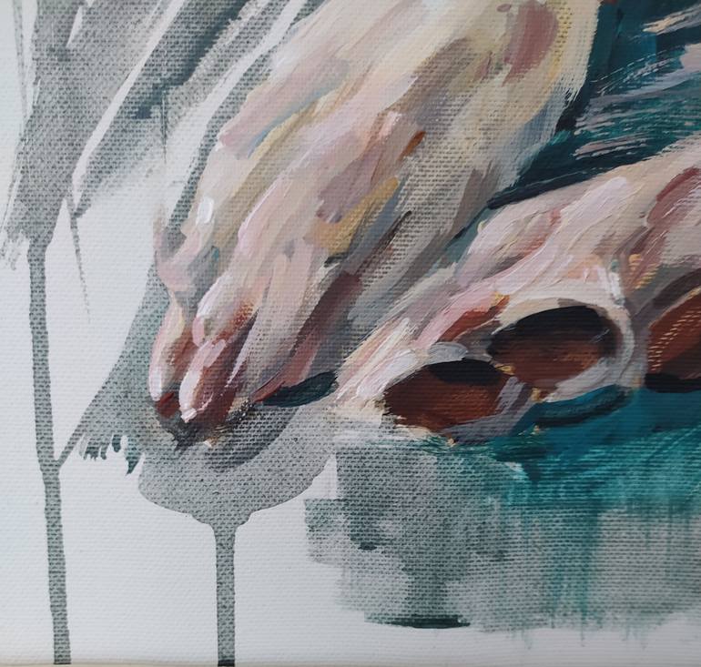 Original Impressionism Dogs Painting by Olga Ivanenko