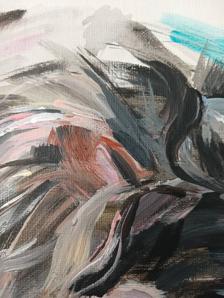 Original Impressionism Dogs Painting by Olga Ivanenko