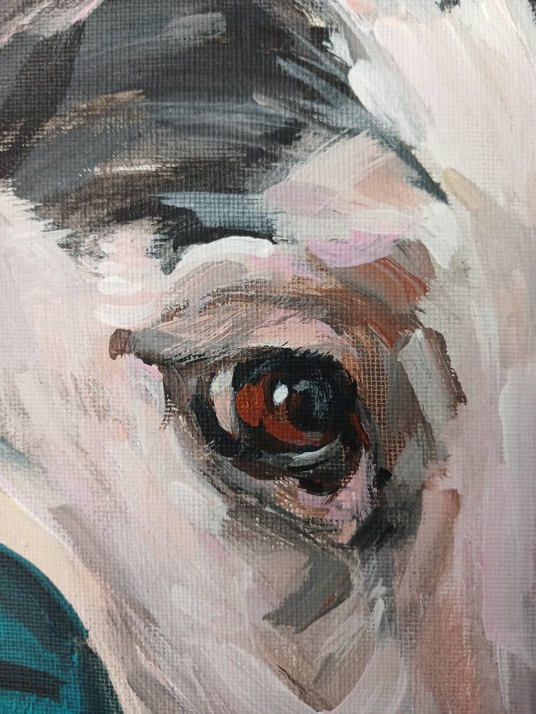 Original Impressionism Dogs Painting by Olga Ivanenko