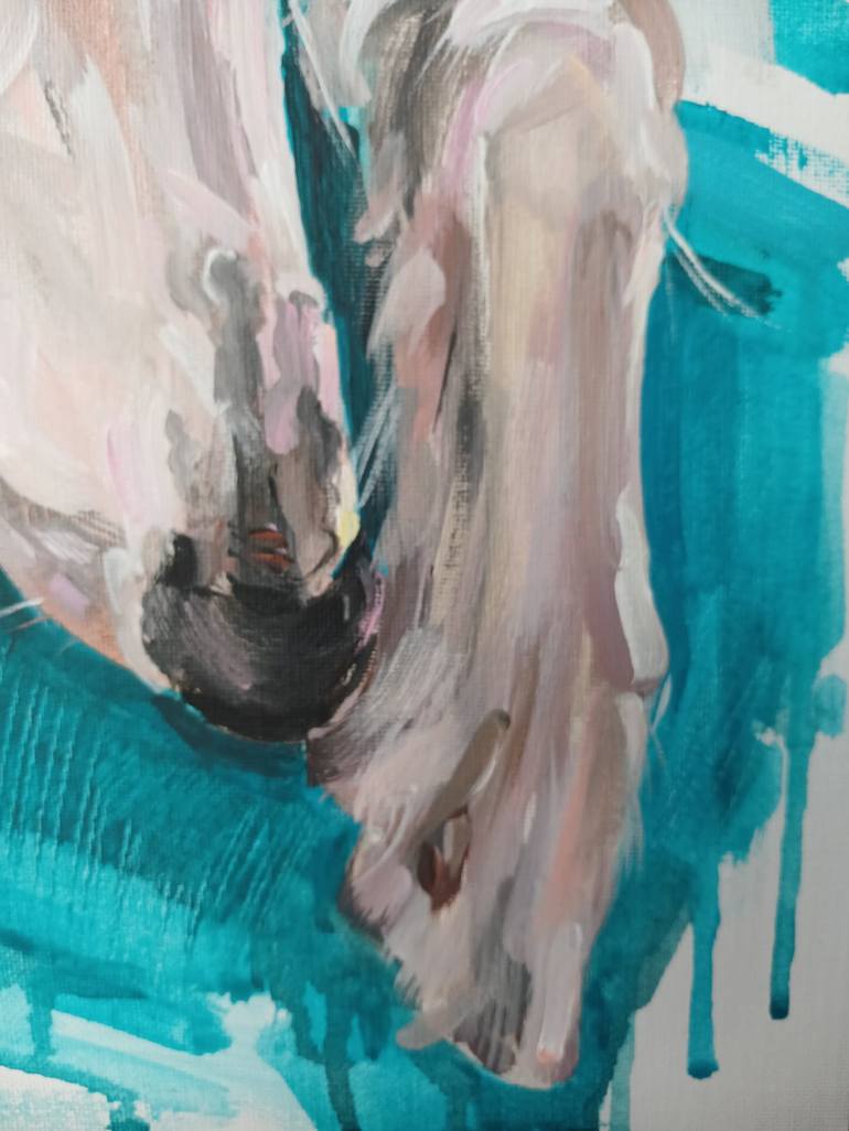 Original Impressionism Dogs Painting by Olga Ivanenko