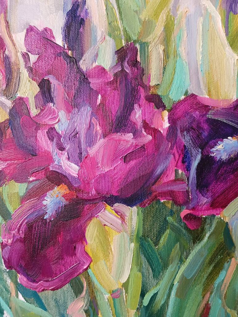 Original Contemporary Floral Painting by Olga Ivanenko