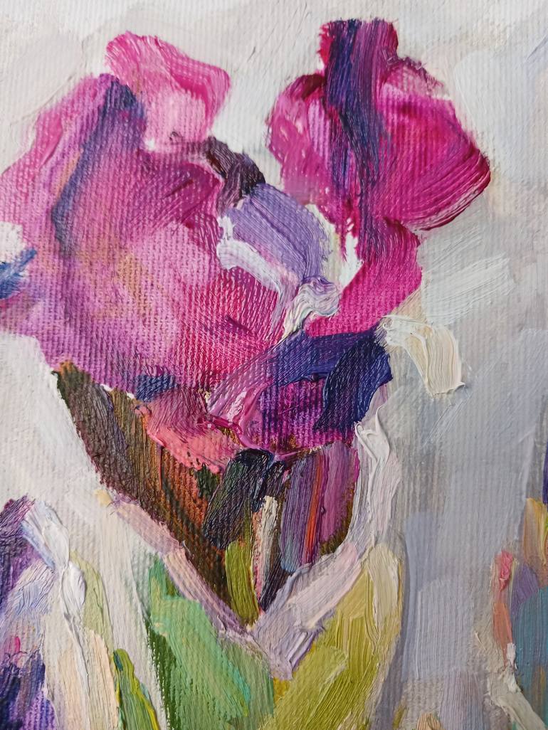 Original Contemporary Floral Painting by Olga Ivanenko