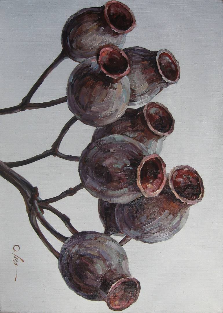 Original Contemporary Botanic Painting by Olga Ivanenko
