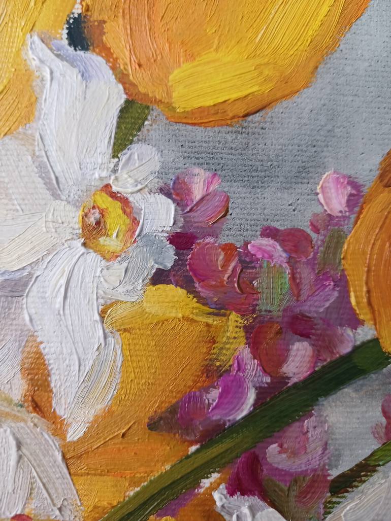 Original Realism Floral Painting by Olga Ivanenko