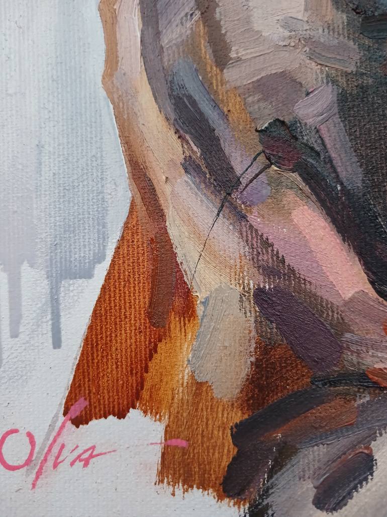 Original Realism Dogs Painting by Olga Ivanenko