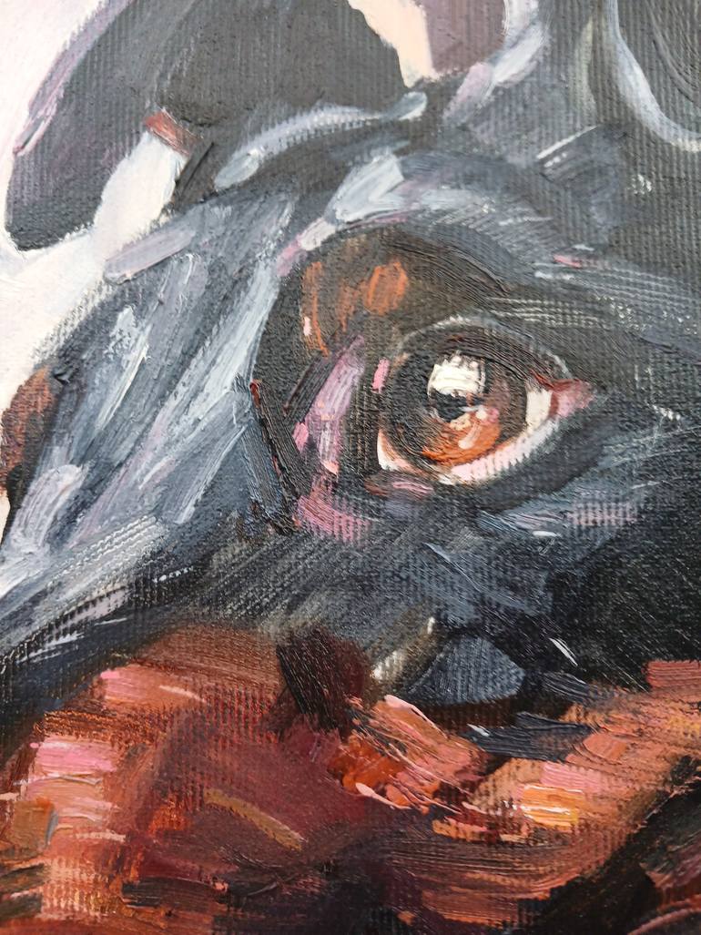 Original Realism Dogs Painting by Olga Ivanenko