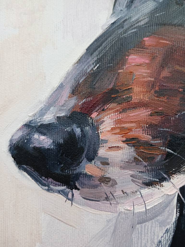 Original Realism Dogs Painting by Olga Ivanenko