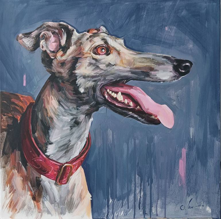 Print of Impressionism Dogs Paintings by Olga Ivanenko
